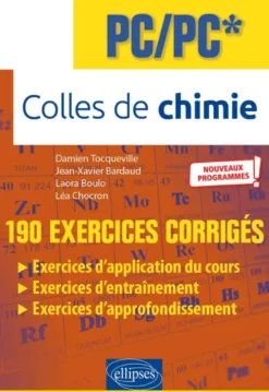 Colles de Chimie - PC/PC* - Programme 2022