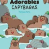 Coloriages - Adorables capybaras