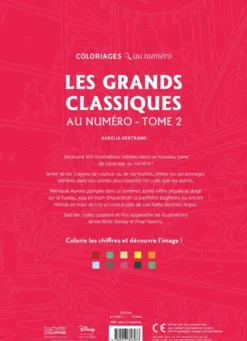 Coloriages au numéro - Grands classiques Tome 2