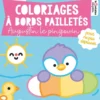 Coloriages à bords pailletés - Augustin le pingouin