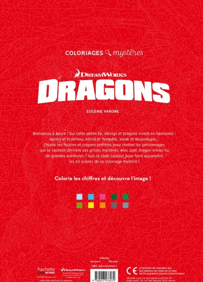 Coloriages Mystères - Dragons
