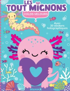 Colos velours - Les tout mignons - Avec 30 stickers holographiques