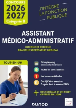 Concours Assistant médico-administratif 2026-2027 - Tout-en-un