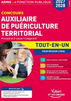 Concours Auxiliaire de puériculture territorial 2027-2028- Tout-en-un