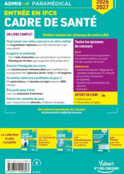 Concours Cadre de santé - Entrée en IFCS - Tout-en-un