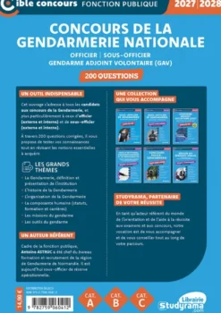 Concours de la gendarmerie nationale – 200 questions (Catégories A, B et C – Édition 2027-2028)