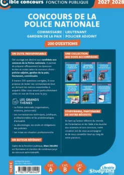 Concours de la police nationale – 200 questions (Catégories A, B et C – Édition 2027-2028)
