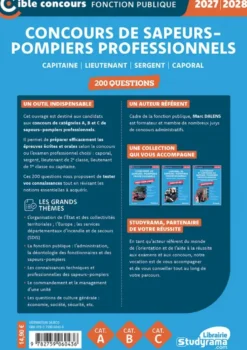 Concours des sapeurs-pompiers professionnels – 200 questions (Catégories A, B et C – Édition 2027-2028)