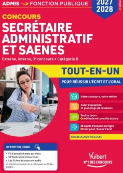 Concours Secrétaire administratif et SAENES 2027 - Tout-en-un