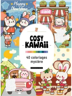 Cosy Kawaii - 40 Coloriages Mystère