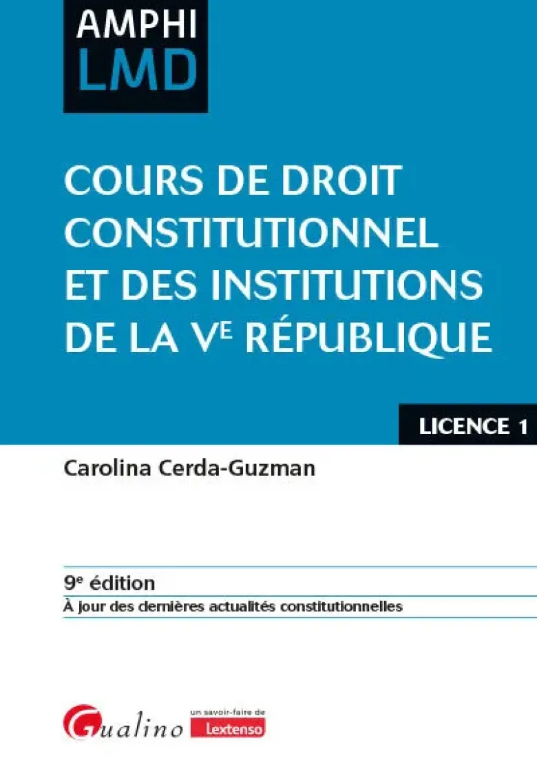 Cours de droit constitutionnel et institutions de la Ve République
