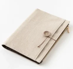 Couverture Yuru Log tisséé beige