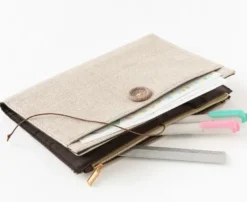 Couverture Yuru Log tisséé beige