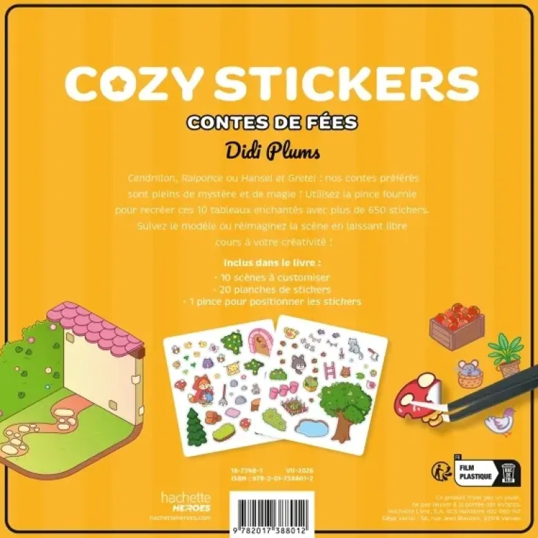 Cozy Stickers Didi Plums (avec pince) - Contes de fées