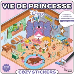 Cozy stickers Disney (avec pince) - Vie de princesse