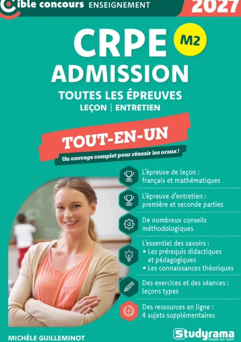CRPE – Admission – Toutes les épreuves – Tout-en-un – M2