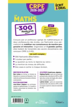 CRPE 2026-2027 - Les maths en 300 flashcards pour être prêt le jour J ! - écrit et oral