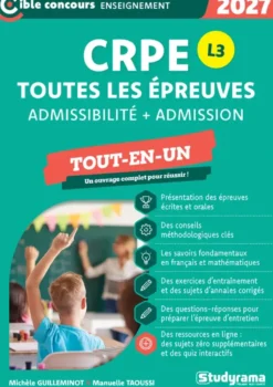 CRPE – Toutes les épreuves (admissibilité + admission) – Session 2027 – L3