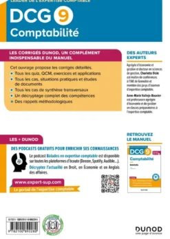DCG 9 - Comptabilité - Corrigés - Réforme 2026-2027