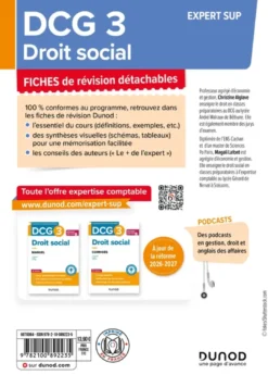 DCG 3 - Droit social - Fiches - Réforme 2026-2027