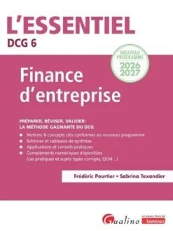 DCG 6 - Finance d'entreprise