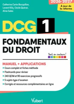 DCG 1 - Fondamentaux du droit : Manuel et Applications - Réforme 2026-2027