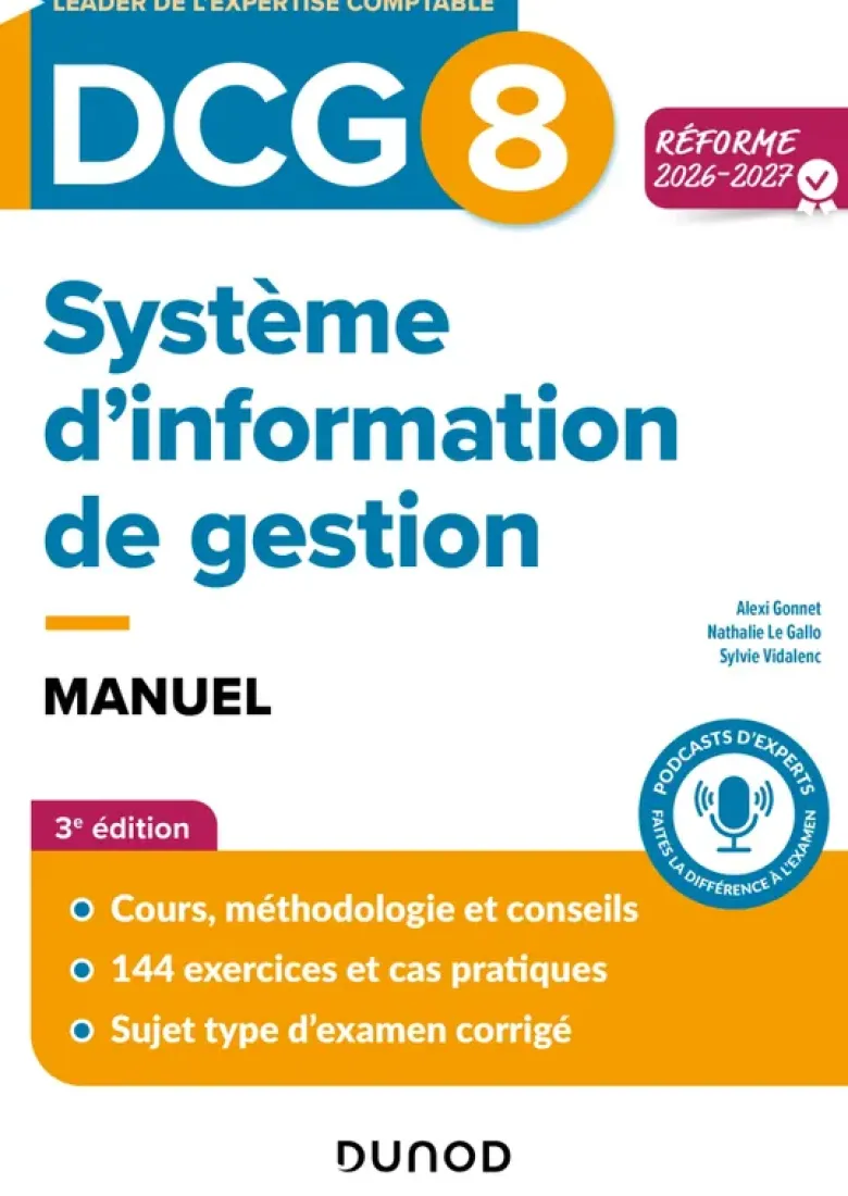 DCG 8 Système d'information de gestion - Manuel - Réforme 2026-2027