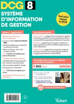 DCG 8 - Systèmes d'information de gestion : Manuel et Applications - Réforme 2026-2027