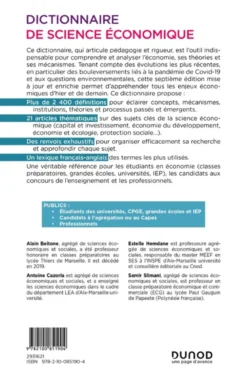 Dictionnaire de science économique - 7e éd.