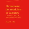 Dictionnaire des musiciens et danseurs