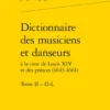 Dictionnaire des musiciens et danseurs