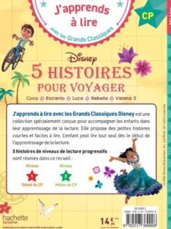 Disney -5 histoires pour voyager - CP