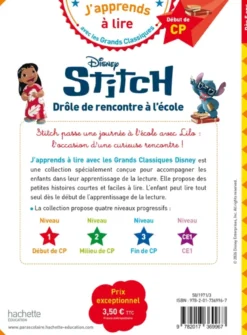 Disney - Stitch - Drôle de rencontre à l'école, CP niveau 1