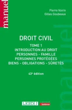 Droit civil - Tome 1