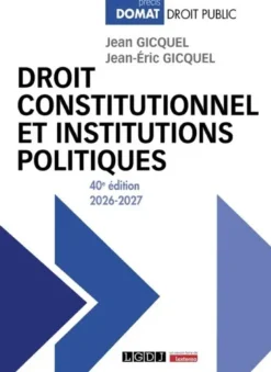 Droit constitutionnel et institutions politiques