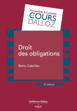 Droit des obligations. 16e éd.