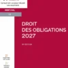 Droit des obligations 2027. 19e éd.