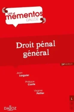 Droit pénal général. 24e éd.