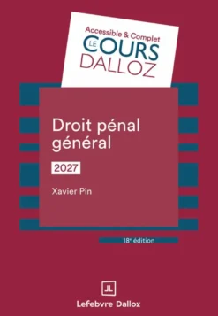 Droit pénal général 2027. 18e éd.