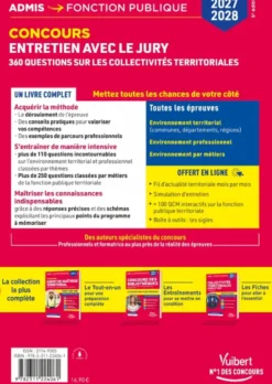 Entretien avec le jury - 360 questions sur les collectivités territoriales - 2027-2028 Catégorie C
