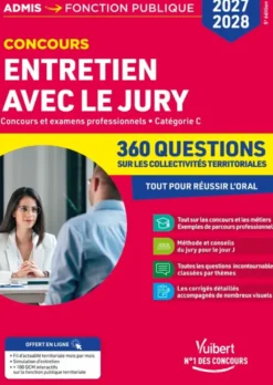 Entretien avec le jury - 360 questions sur les collectivités territoriales - 2027-2028 Catégorie C