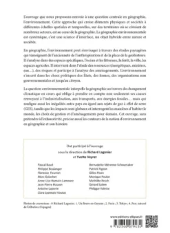 Environnements : approches géographiques