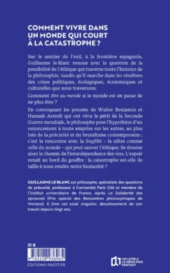 Ethique pour un monde qui sombre