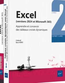 Excel (versions 2024 et Microsoft 365) - Coffret de 2 livres : Apprendre et concevoir des tableaux c