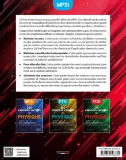 330 exercices corrigés de Physique – MPSI