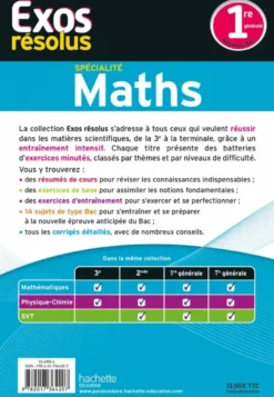 Exos résolus - spécialité Maths 1re