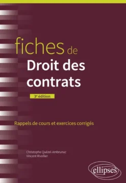 Fiches de Droit des contrats