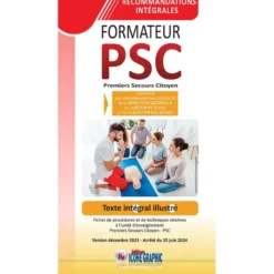 Fiches "Recommandations intégrales du formateur Premiers Secours Citoyen PSC en fiches illustrées"