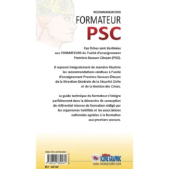 Fiches "Recommandations intégrales du formateur Premiers Secours Citoyen PSC en fiches illustrées"