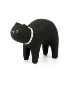 Figurine en bois - Chat Noir